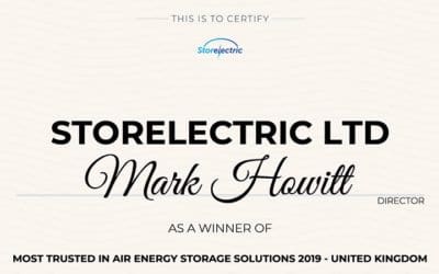 Global Business Insight Awards 2019: Storelectric Wins Award